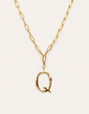 Personalisierte Halskette Chic Letter XL Edelstahl mit Goldbeschichtung