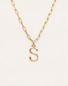 Personalisierte Halskette Chic Letter XL Edelstahl mit Goldbeschichtung