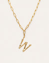 Personalisierte Halskette Chic Letter XL Edelstahl mit Goldbeschichtung