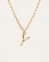 Personalisierte Halskette Chic Letter XL Edelstahl mit Goldbeschichtung