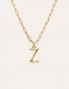 Personalisierte Halskette Chic Letter XL Edelstahl mit Goldbeschichtung