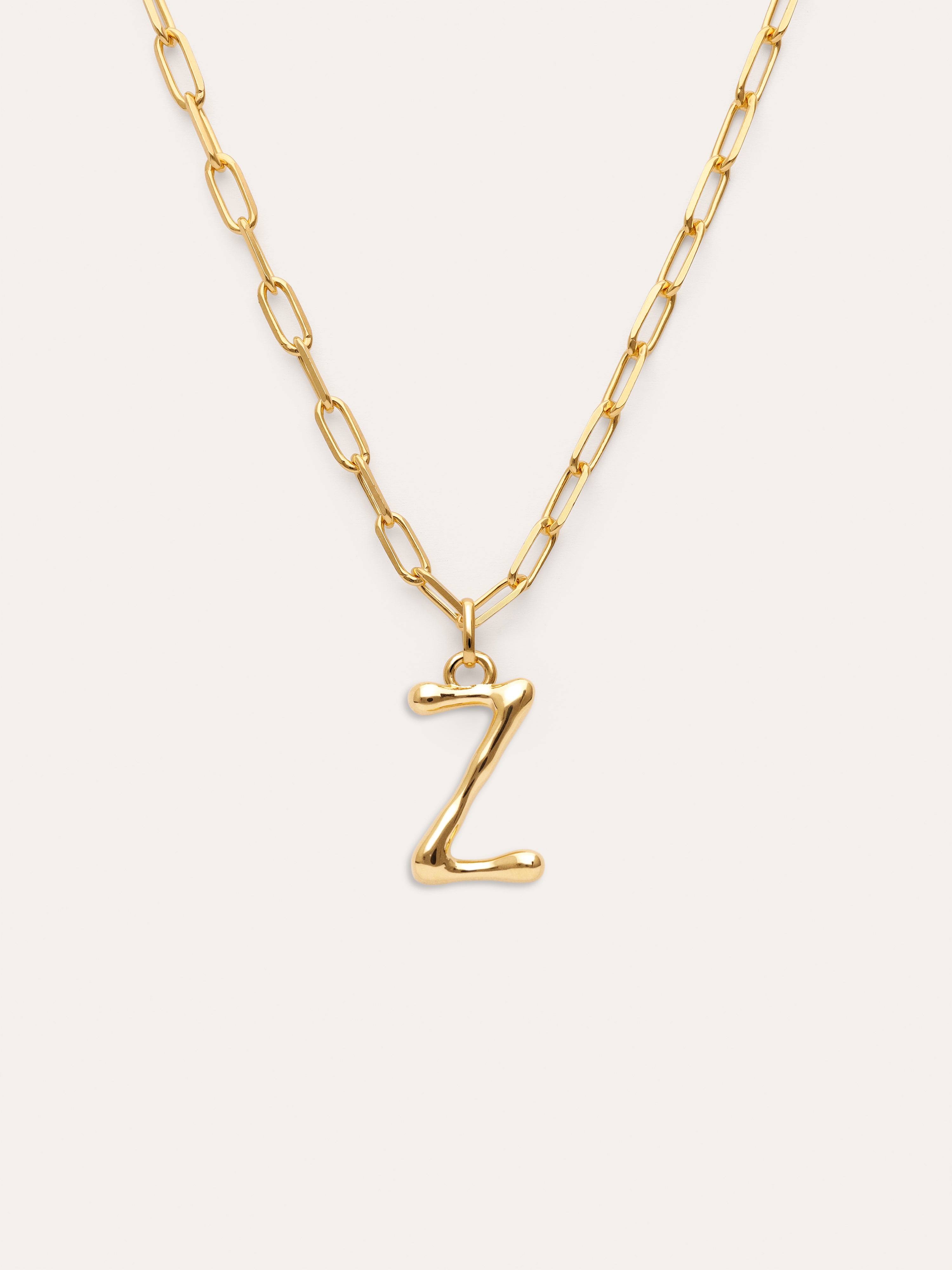 Personalisierte Halskette Chic Letter XL Edelstahl mit Goldbeschichtung