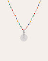 Personalized Necklace Colors Enamel Letter