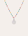 Personalized Necklace Colors Enamel Letter