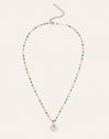 Personalized Necklace Colors Enamel Letter