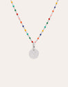 Personalized Necklace Colors Enamel Letter