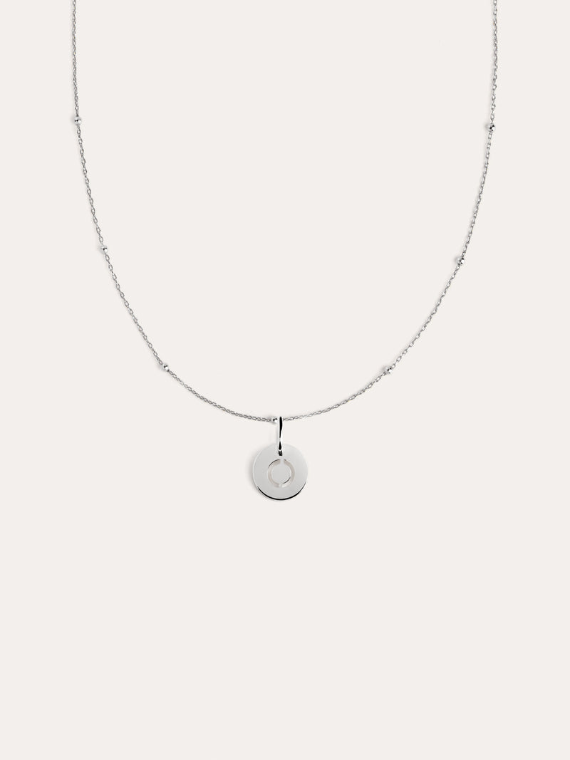 Mini Medaillon Halskette, Silber