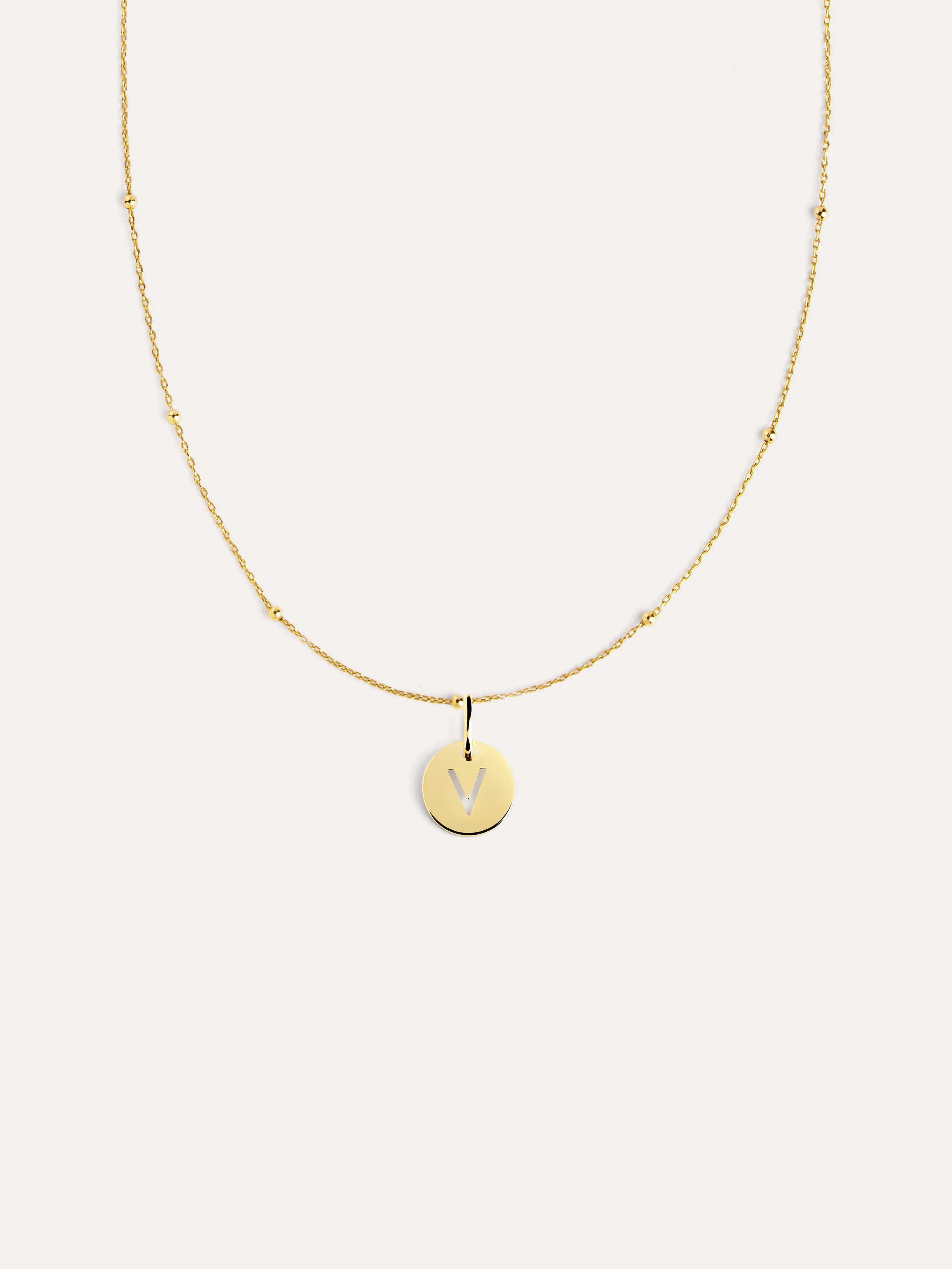 Mini Medallion Gold Necklace