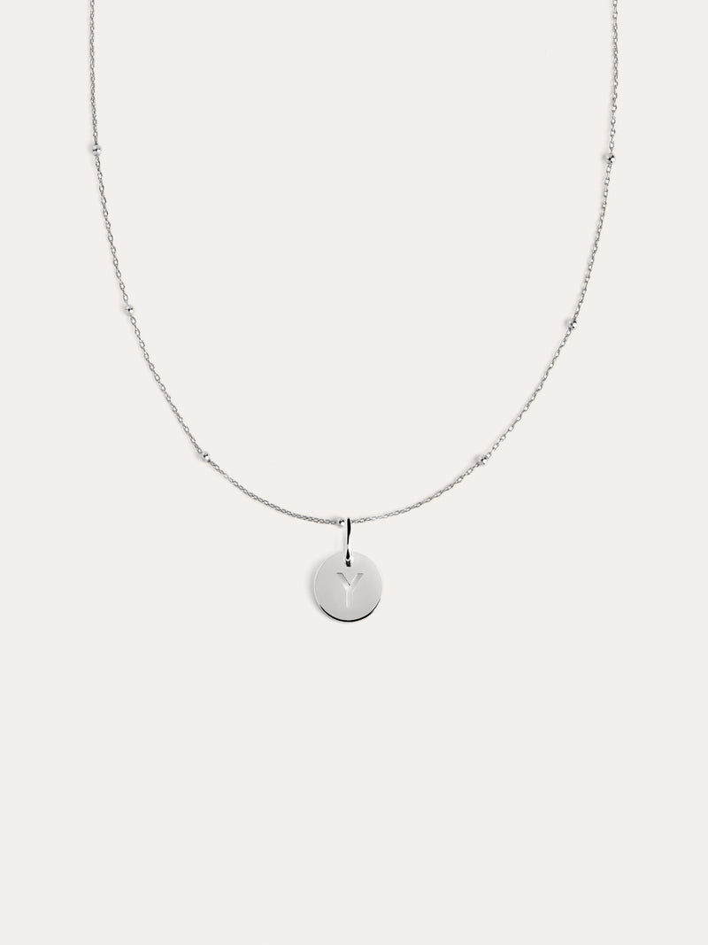 Mini Medaillon Halskette, Silber