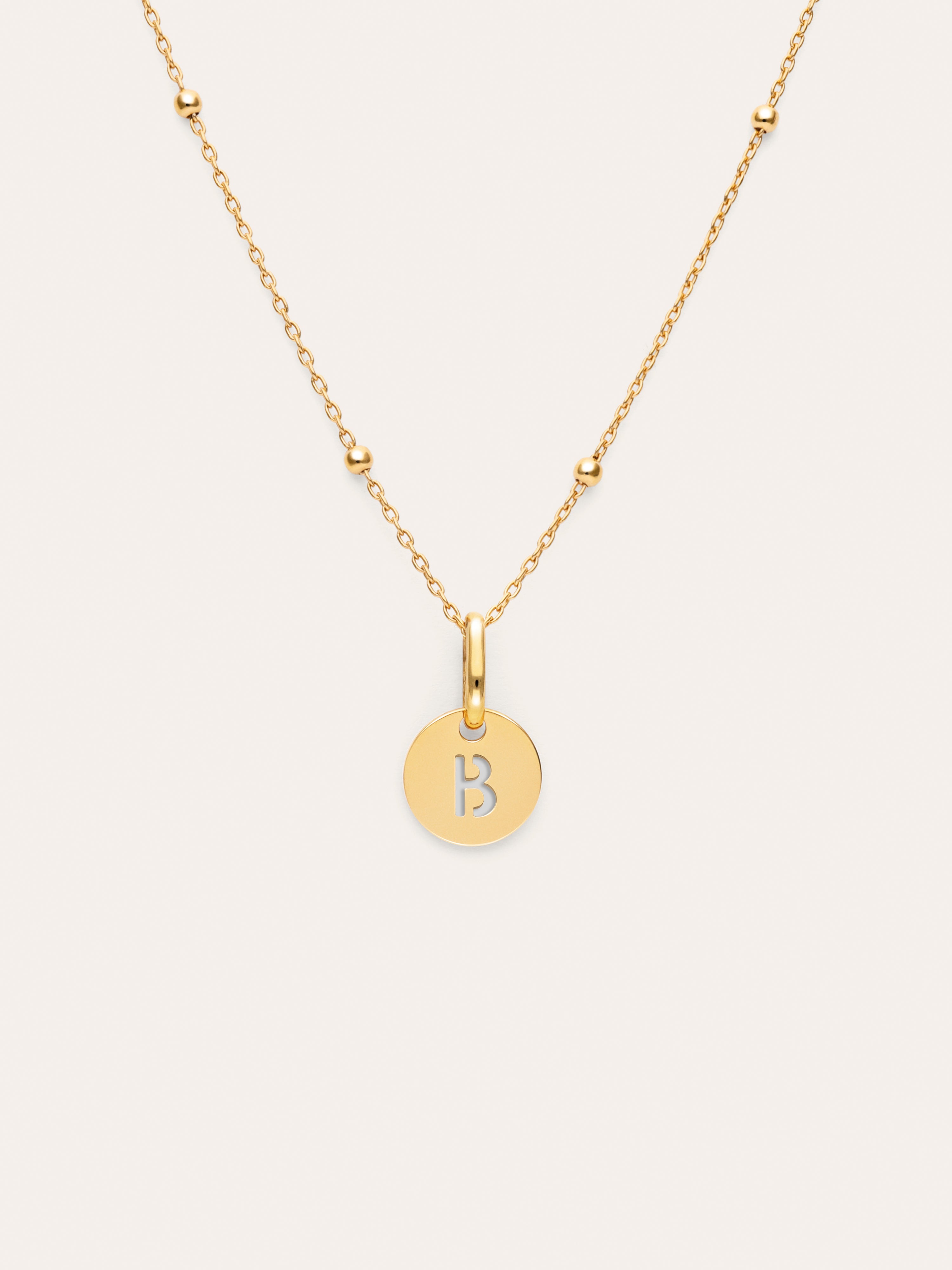 Collier Personnalisé Mini Medallion Plaqué Or