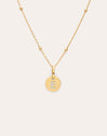 Collier Personnalisé Mini Medallion Plaqué Or