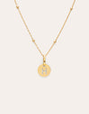 Collier Personnalisé Mini Medallion Plaqué Or