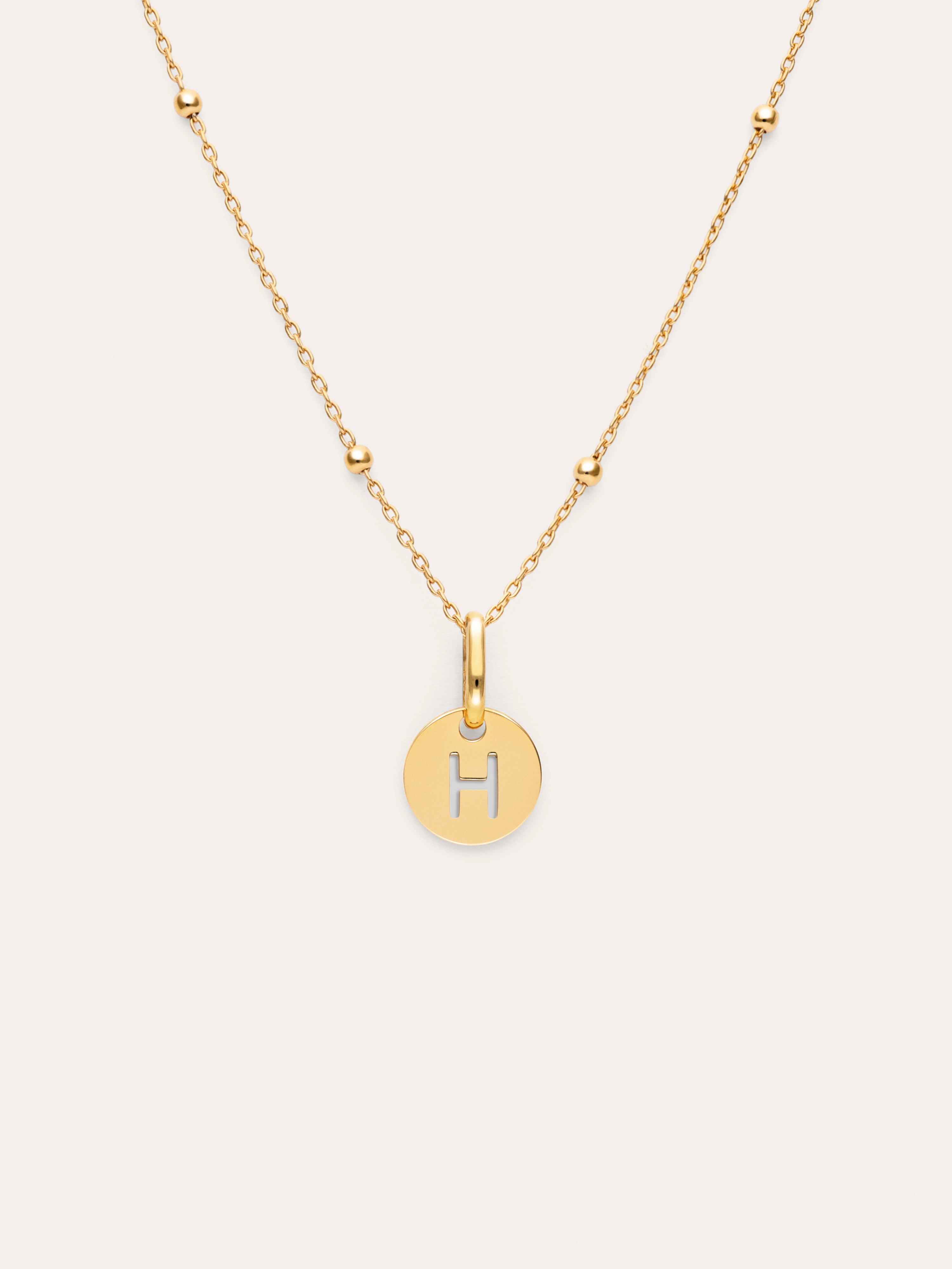 Collier Personnalisé Mini Medallion Plaqué Or