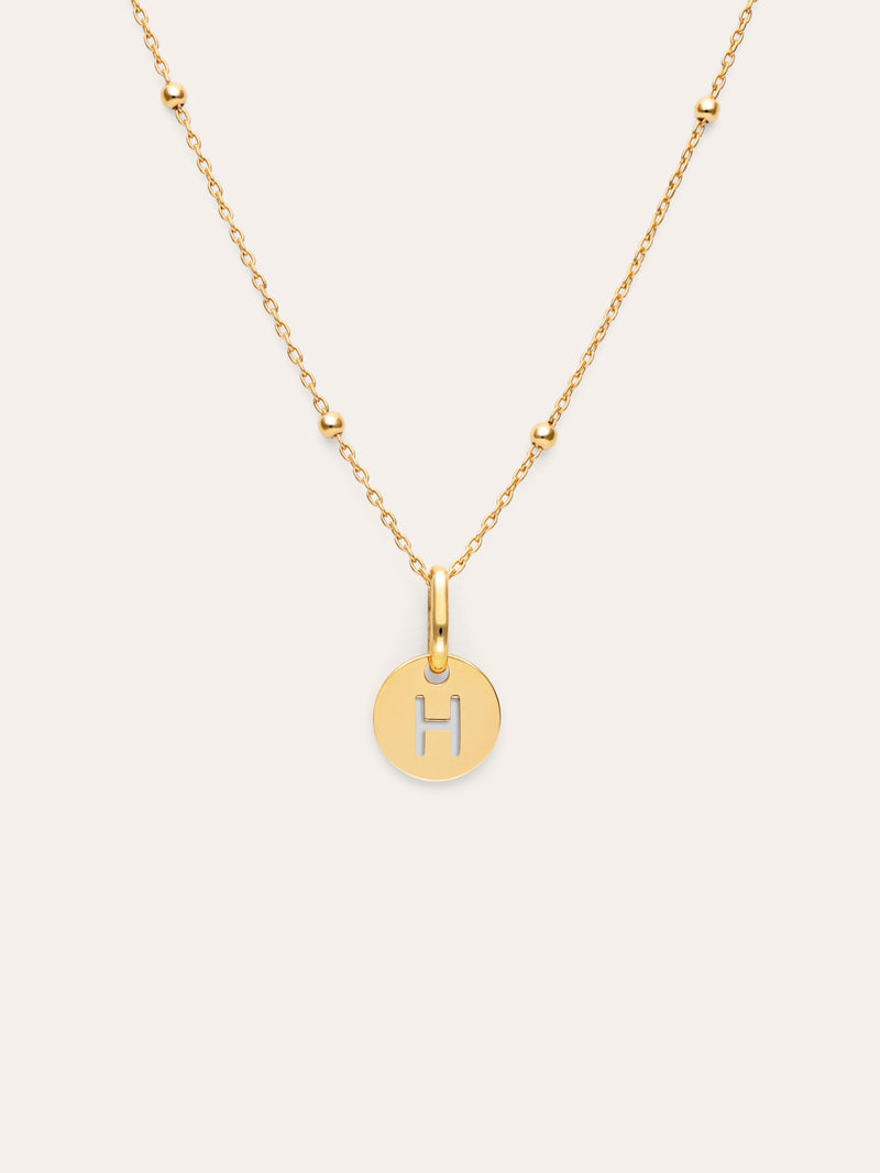 Collier Personnalisé Mini Medallion Plaqué Or