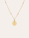 Collier Personnalisé Mini Medallion Plaqué Or
