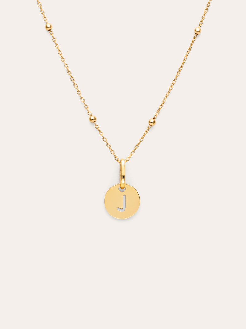 Collier Personnalisé Mini Medallion Plaqué Or