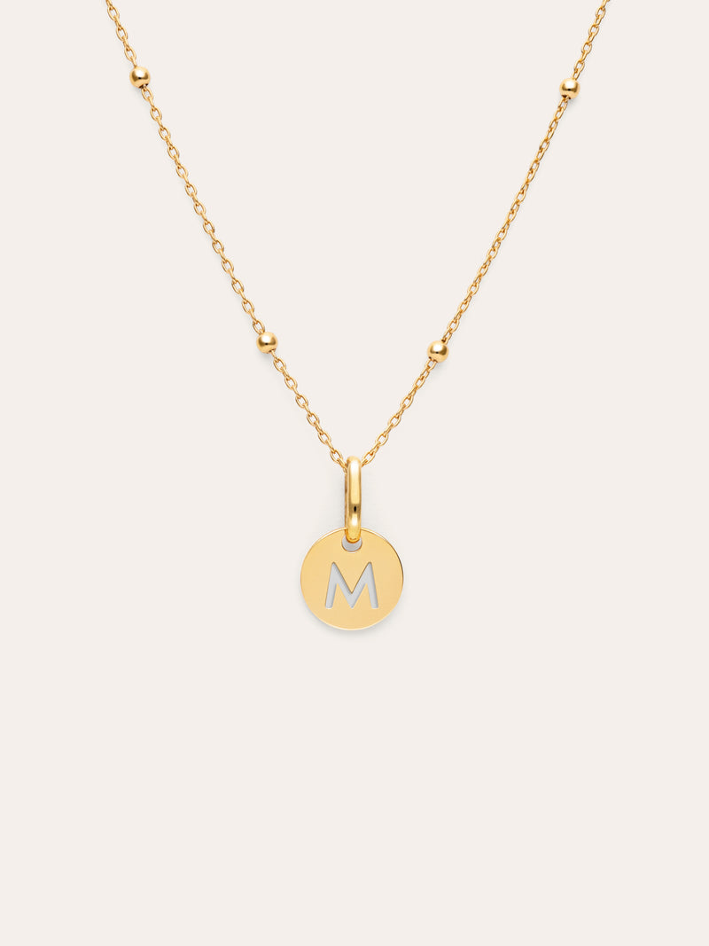 Collier Personnalisé Mini Medallion Plaqué Or