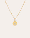 Collier Personnalisé Mini Medallion Plaqué Or