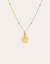 Collier Personnalisé Mini Medallion Plaqué Or