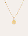 Collier Personnalisé Mini Medallion Plaqué Or