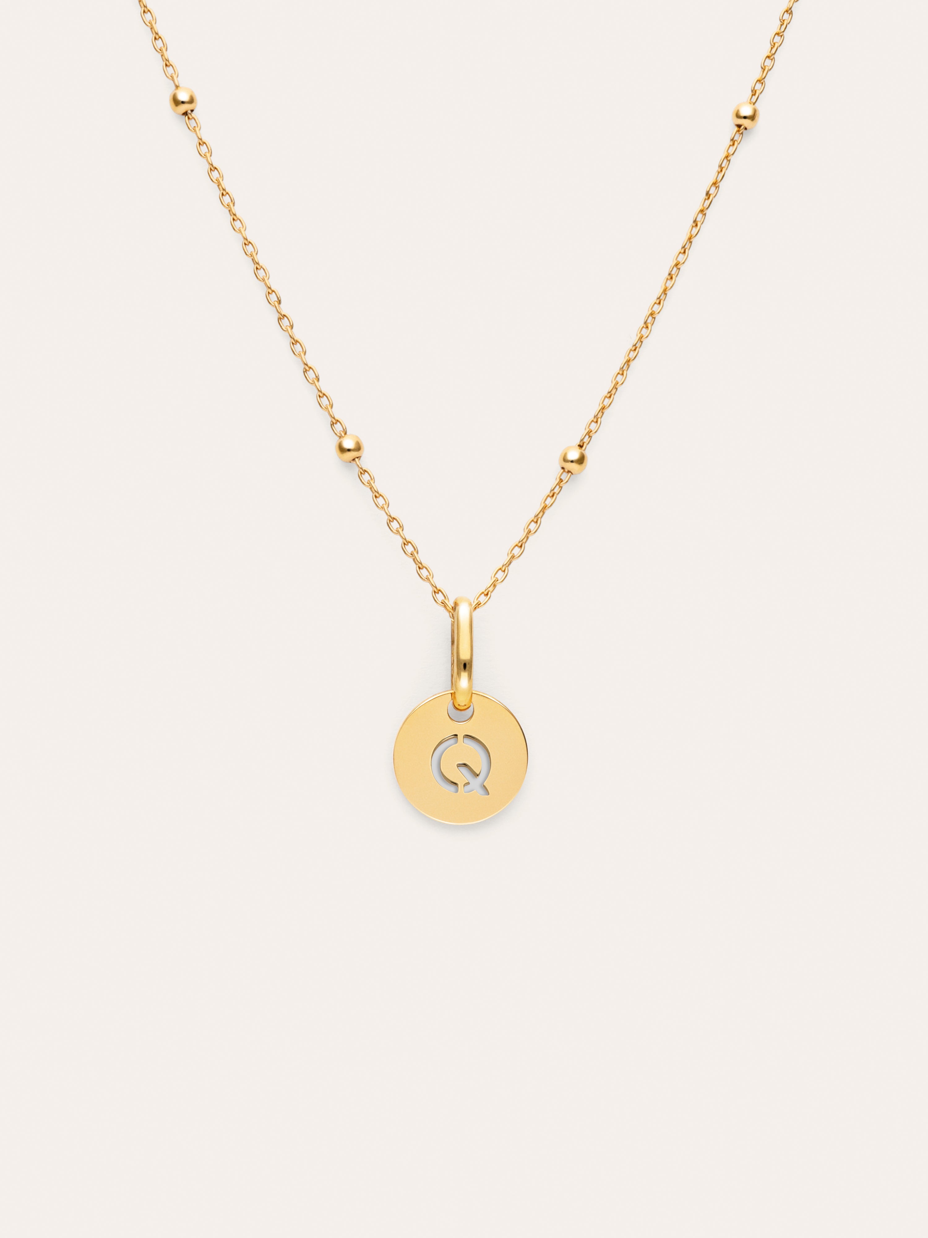 Collier Personnalisé Mini Medallion Plaqué Or