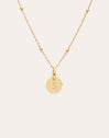 Collier Personnalisé Mini Medallion Plaqué Or