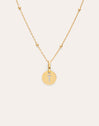Collier Personnalisé Mini Medallion Plaqué Or