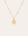 Collier Personnalisé Mini Medallion Plaqué Or