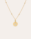 Collier Personnalisé Mini Medallion Plaqué Or