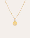 Collier Personnalisé Mini Medallion Plaqué Or