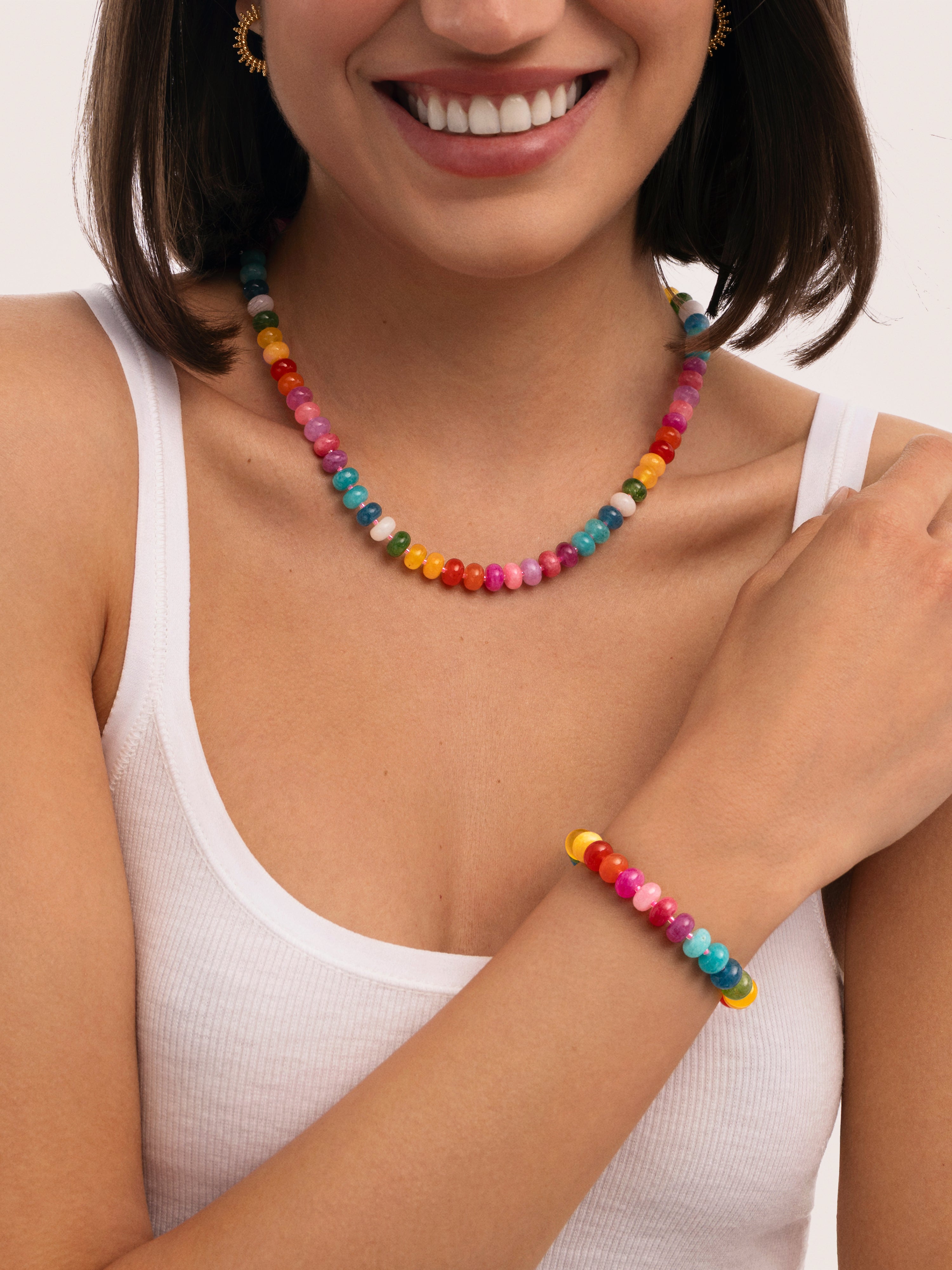 Pack Cadeau Collier et Bracelet Bloom Acier Plaqué Or