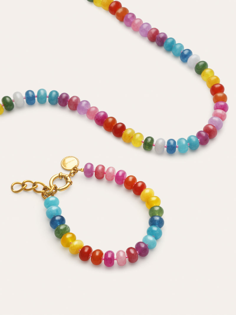 Pack Cadeau Collier et Bracelet Bloom Acier Plaqué Or