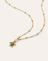 Confezione Regalo Collana Dots L Colors e Charm Tortuga Placcato Oro