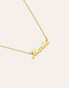Collier Personnalisé Carrie Argent Plaqué Or