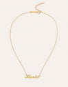 Collier Personnalisé Carrie Argent Plaqué Or