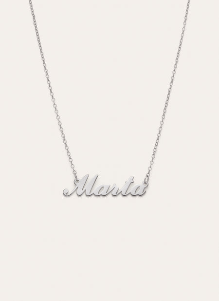 Collar Personalizado Carrie Plata