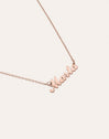 Collier Personnalisé Carrie Argent Plaqué Or Rose