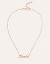 Collier Personnalisé Carrie Argent Plaqué Or Rose