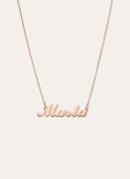 Collier Personnalisé Carrie Argent Plaqué Or Rose