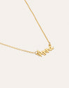 Collar Personalizado Sue Plata Baño Oro