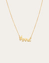 Collar Personalizado Sue Plata Baño Oro