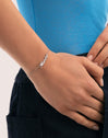 Carrie Personalisiertes Armband, Silber