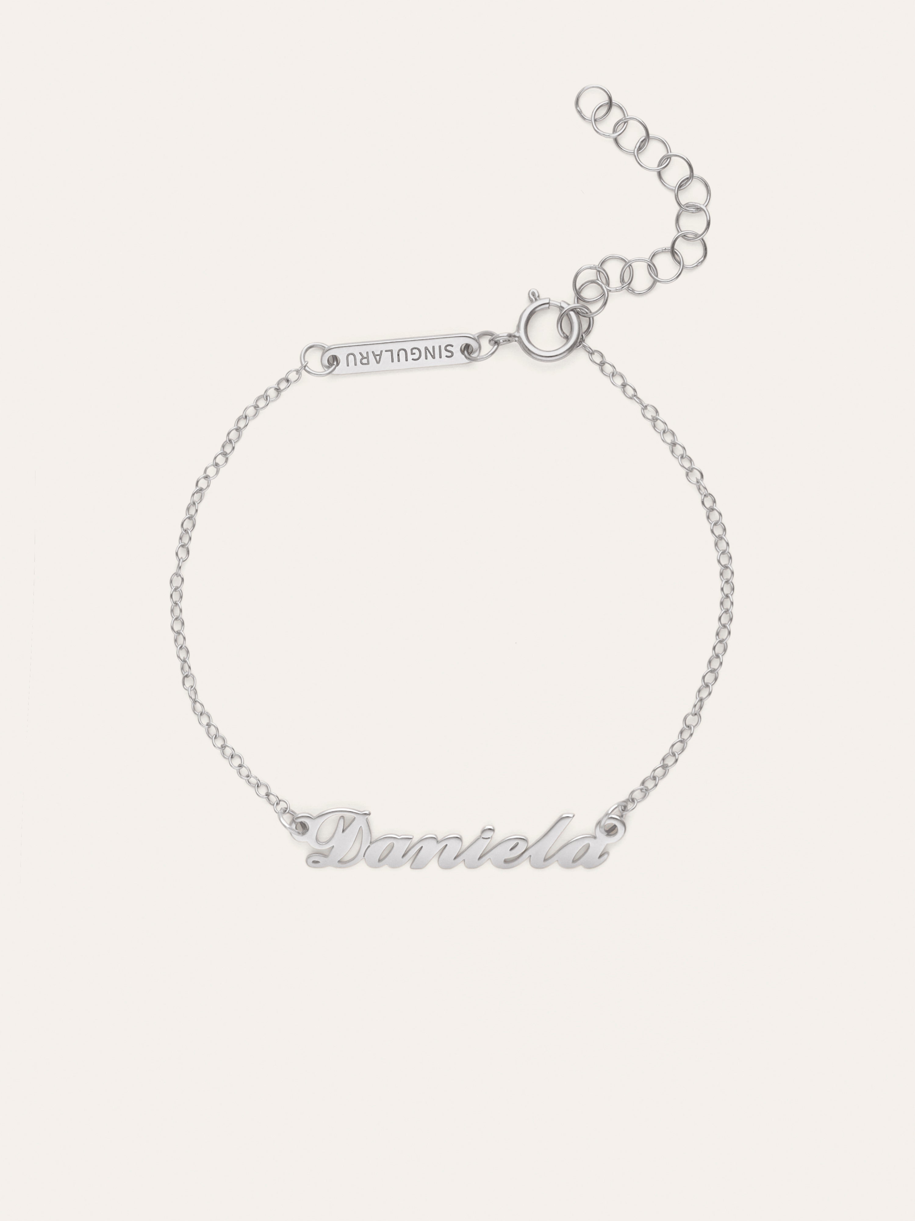 Carrie Personalisiertes Armband, Silber