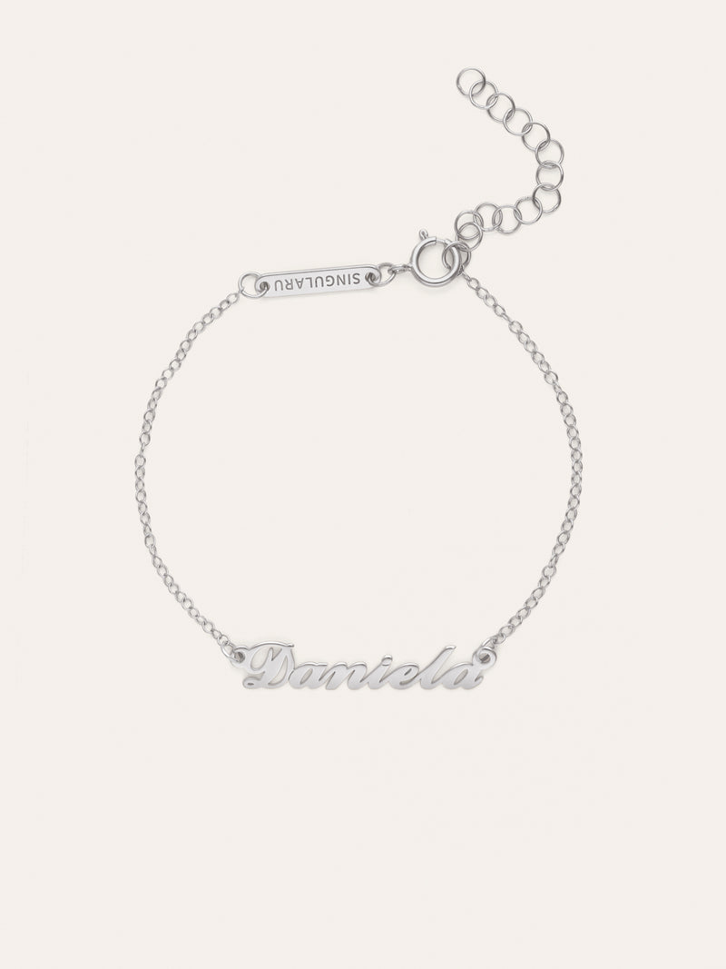 Carrie Personalisiertes Armband, Silber