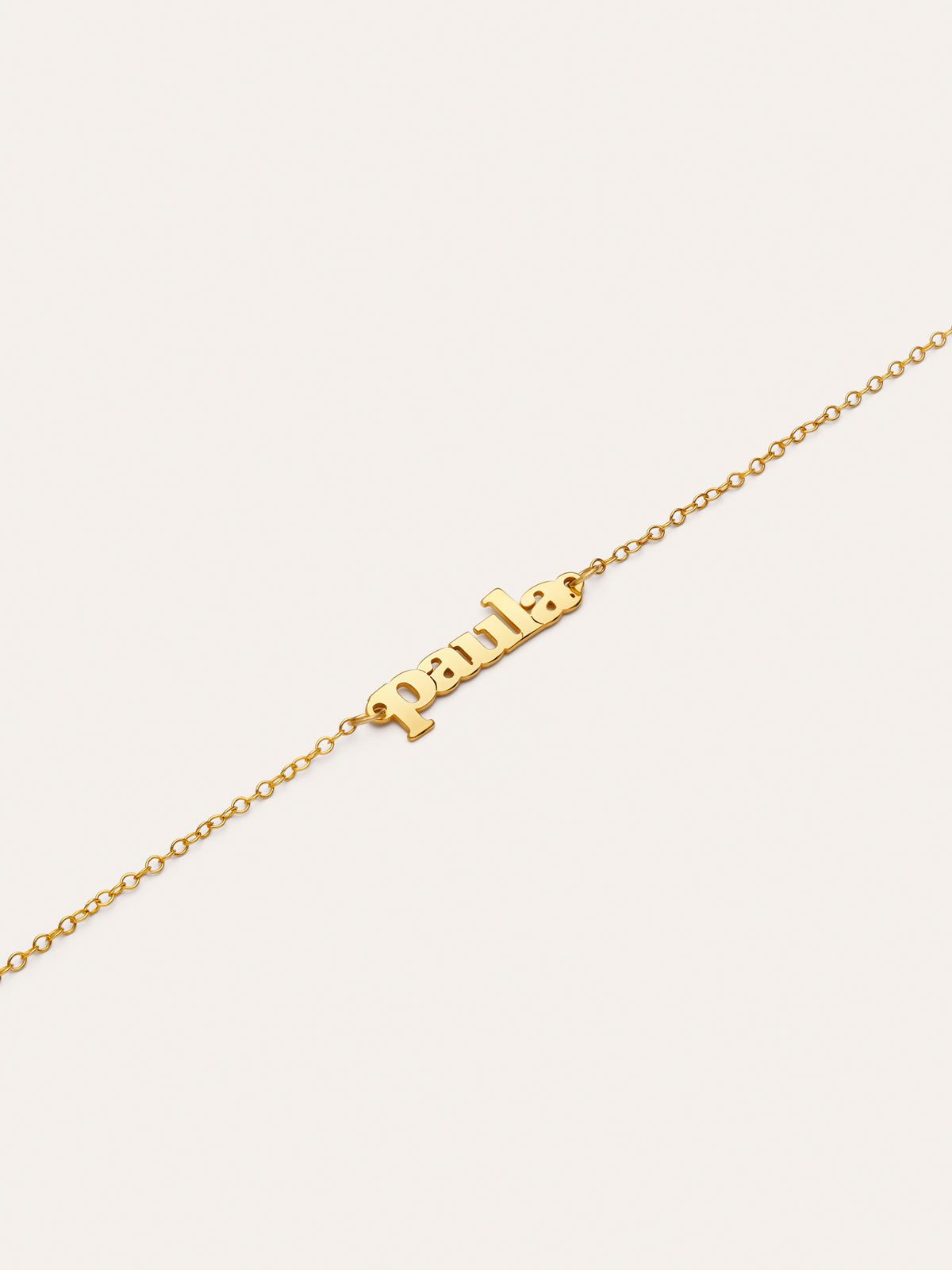 Imagen detalle de Bracelet Personnalisé Monogramme Argent Plaqué Or