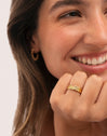 Pack 3 Anillos Palmar Colors Acero Baño Oro