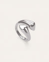 Abbraccio Amour Ring, Edelstahl