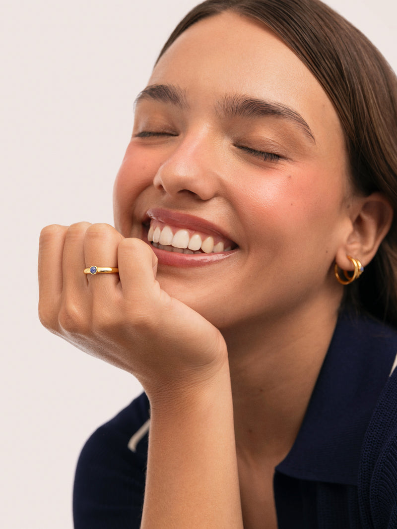 Alma Kyanite Gold-Plated Ring