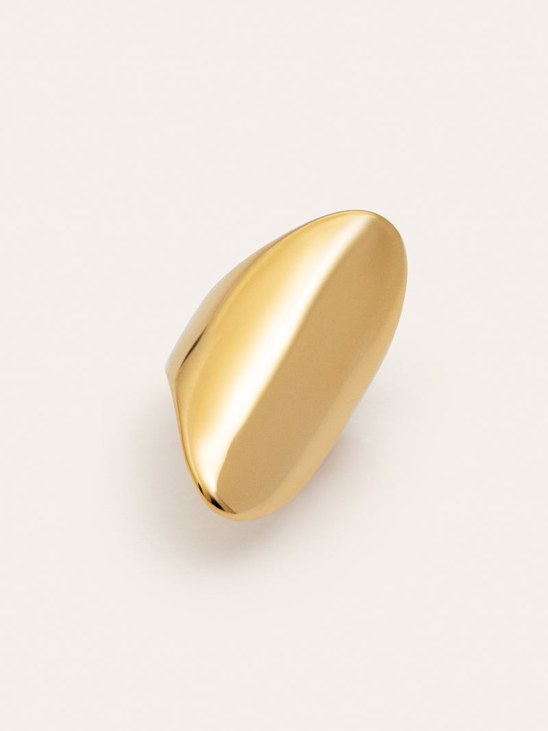 Bohemian Ring Edelstahl, vergoldet