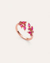 Bague Buganvilla Framboise plaquée or rose